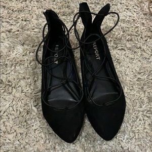 Lace up flats